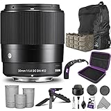 Sigma (シグマ) 30mm f/1.4 DC DN コンテンポラリーレンズ Canon EF-Mマウント用 Alturaフォトの必需品アクセサリーとトラベルバンドル