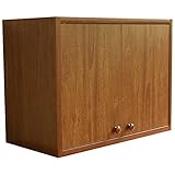 吊り戸棚 幅60cm カウンター上収納 (ダークブラウン)