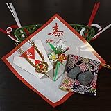 お食い初め 鯛かご 飾り セット（竹） 歯固め石 巾着 説明書付き （ お食い初め　石 はがため石 百日祝い ） (かご小（7寸）鯛400～700ｇ用)