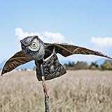 SEICOSY 庭の装飾 狩猟デコイ翼付き梟 鳥獣撃退 鳥追い ガーデン恐怖の鳥製品