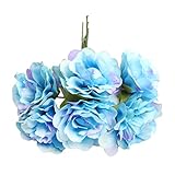 Perfeclan 高品質　多種選べる　6頭/束　人工花　造花　牡丹　ブーケ　DIY　結婚式　家庭　装飾　 - タイプ１１