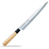 藤次郎 柳刃 240mm 日本製 モリブデンバナジウム鋼 片刃 関西型の刺身包丁 MVモリブデンバナジウム鋼 樹脂桂柄 F-1057