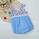 Lutents ベビー服 ロンパース カバーオール お花柄 バラ柄 女の子 カジュアル 快適 着心地良い 歩行服 パジャマ 新生児 出産祝いプレゼント 可愛い オシャレ