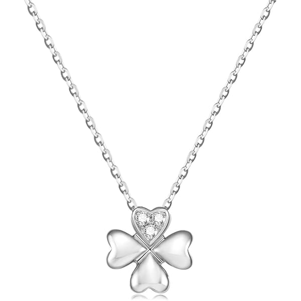 Amazon | [ティファニー] ネックレス ハート クローバー ペンダント