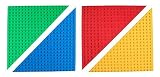 Strictly Briks - Lot de 4 plaques de base empilables - de qualité - pour Big Briks/avec gros tenons 