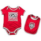 Infants NCAA New Mexico Lobos Onesie and Bib Set (チームカラー)