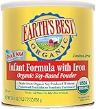 海外直送品Earth's Best Organic Soy Infant Formula with Iron DHA ARA, Soy DHA & ARA 25.75 oz
