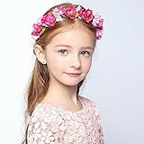 ウエディング 花冠 レイシークラシック(Lacey Classic) ヘアアアクセサリー フラワーティアラ 花かんむり フラワーガールキッズ 子供 フォーマル 発表会 女の子 ドレス 結婚式 撮影 (