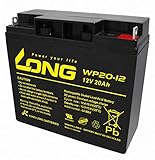 ロング (KUNG LONG BATTERIES) 産業用鉛蓄電池 (12V-20Ah) PE12V17/HP15-12A/互換 (標準系) WP20-12