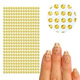ラインストーンシール デコシール ジュエリータイプ イエロー 5mm 300粒 強力粘着 キラキラ 装飾シール DIY 推し活 うちわ ハンドメイド NYANDELMO ND-0269-R01-YE-5mm