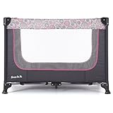 Dream On Me Zodiak Portable Playard, Grey/Pink by Dream On Me