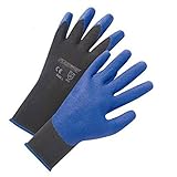 West Chester 713SPA/XL Air Injected Blue PVC Palm Coated Black Nylon Gloves, X-Large (Pack of 12) [並