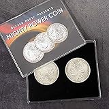 【手品 マジック】Mighty Power Coin/パーフェクト・マグネットコイン・ルーティン モルガンダラー コイン マジック 近景マジック道具 (モルガンダラー)