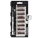 精密ドライバーセット GLOSSE 特殊ドライバー S2合金鋼 60in1 56種ビット 大型ハンドル y型 トルクス レンチ 三角 五角 六角 プラス マイナス 磁石付き 耐摩耗性 iPhone A