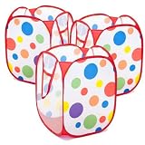 赤ちゃん& Kids Polka DotポップアップHamperのセット3 Toy /ランドリーオーガナイザー
