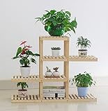 Plant shelf 乾式木製フラワーラックマルチストーリーソリッドウッドフラワーポットシェルフバルコニーリビングルーム盆栽プラントスタンド盆栽フレーム収納ラック Flower racks ( 色 