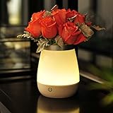 LEDナイトライト BearMoo ベッドサイドランプ 花瓶兼用 LEDタッチセンサーライト LEDライト LEDナイトライト 小夜灯 3段階調光 USB充電