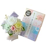 お供えプリザーブドフラワーと4種の香りの線香セット 香華 ＜こうげ＞ ～heart felt～