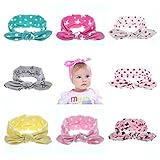 LittleSpring ベビー ヘアバンド ヘアリボン 髪飾り 髪留め 8点セット カチューシャ ヘアアクセサリー ヘッドバンド 赤ちゃん 出産祝い 誕生日 初節句 内祝い お宮参り 100日記念 