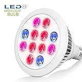 植物育成用LEDランプ 24W LED植物育成ライト 水耕栽培ランプ 室内用 プラントライト 園芸 室内栽培ランプ 三つの波長 660nm/630nm/460nm