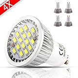 MUMENG 6W 500LM GU10 Base LED Landscape Bulbs 6500K Cool White Bulb 110V Replaces 50W Halogen 120 De