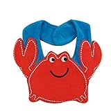 Yuelian(TM) ベビー用品 よだれかけ 新生児 お食事用 スタイ 前掛け アニマル柄 コットン 出産祝い 育児に (19　カニ)