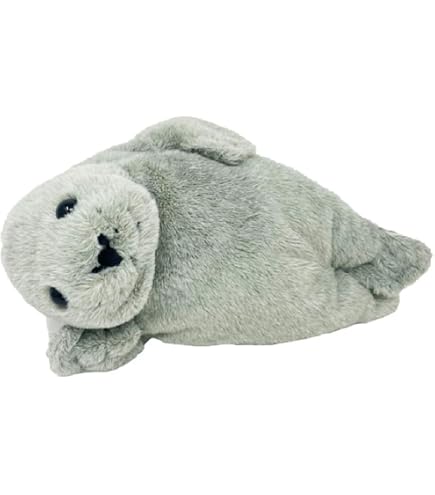 Amazon.co.jp: キュート販売 ぬいぐるみ ふわふわアザラシ S グレー