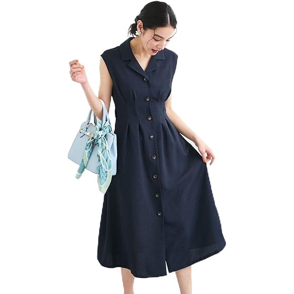 あずき  極美品 kagure かぐれ リヨセルリネン半袖ワンピース かぐれ（カグレ）の「リヨセルリネン半袖ワンピース（ワンピース