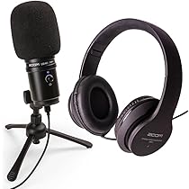 Amazon.co.jp: ZOOM USBコンデンサーマイクセット【マイク+ヘッドホン+