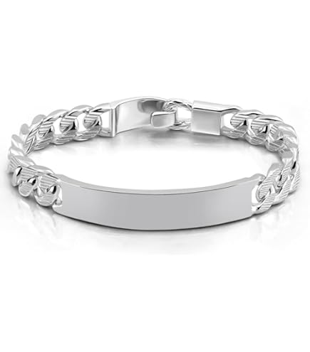 Amazon.co.jp: 極太 シェーヌダンクル シルバー 925 ブレスレット S925