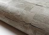 Peel & Stick Backsplash Stone Brick Pattern Contact Paper Self-adhesive Removable Wallpaper LW475 : 