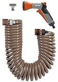 Gardena 4647-U 33-Foot Spiral Coil Garden Hose and Nozzle Set [並行輸入品]