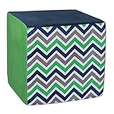 Koala Foam 18" Cube, Blue/Green Chevron [並行輸入品]