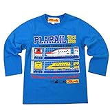 ベビー＆キッズ Tシャツ 男の子 長袖 90cm 95cm 100cm 110cm 120cm トミカ プラレール fo-nt04(90cm-PLARAIL：サックス)