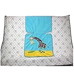 Kris&Ken 2-in-1 Unisex-Baby Crib Bedding Toddler Soft Printed Security Blanket with Pillow Case by K