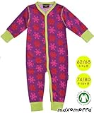 北欧スウェーデンのベビー服 長袖カバーオール Snowflakes ロンパース 3-9ヶ月/9-18ヶ月 Maxomorra マクソモーラ (74/80)