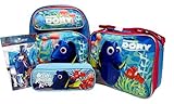 Finding Dory Toddler Medium 12" Backpack, Lunch Box, Pencil Pouch & Stationery Set [並行輸入品]