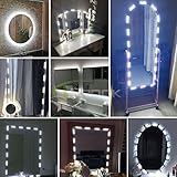 Culver LED 60 LED 9.8 Ft make-upバニティミラーライトDIYライト用のキットのCosmeticメイクアップ化粧台ミラーwith Power Supply