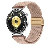 [KeeFos] 18mm バンド Huawei Watch GT6 41mm/GT5 Pro 42mm/GT5 41mm/GT4 41 mm/Huawei Watch 5 42mm 対応 交換バンド ナイロン 編組 替えベルト 磁気バックル付き マグネット式 交換ベルト ファーウェイ スマートウォッチ GT6 41 mm/GT 5 Pro 42 mm/5 42 mm 対応 (ライトブラウン)