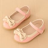 ajaflowers ベビー フラットシューズ 女の子 フラットシューズ リボンシューズ 靴 女の子 ガールズ ベビー キッズ 本革 耐磨 履き心地良い 軽量 滑り止め 可愛 素敵 おしゃれ カジュア