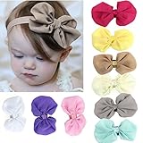 FEITONG ( TM ) 9ピースLovely Babys女の子シフォンフラワー伸縮性ヘッドバンド写真撮影ヘッドバンド