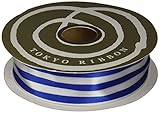 東京リボン S.U.シュガーストライプ 10 ブルー  30mm×15m