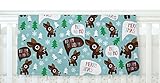 KESS InHouse KESS Original Cheerful Reindeer Blue Brown Fleece Baby Blanket 40 x 30 [並行輸入品]