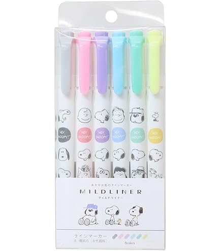 Amazon.co.jp: サンスター文具 スヌーピー 蛍光マーカー 3色セット