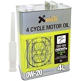 AZ(エーゼット) エンジンオイル 車用 0W-20 SN 【CEC-101/CIRCUIT Plus】 PAO+エステルオイル 100%化学合成油 自動車用 4輪用 (4L)
