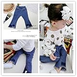 児童服女児2017新型版春の服のズボンで小童純綿カウボーイパンタロン九パンツ童パンツ潮 [並行輸入品]