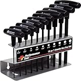 パフォーマンスツールw80274 10ピースSAE t-handle六角キーセット、byパフォーマンスツール