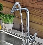 awxjxシンクタップキッチンステンレススチールホットとコールド単一穴シングルハンドル