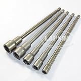 5 PC / 6 mm 14 mm 六角ナットドライバーソケットビットアダプタコネクタ電源ドリル Air US に設定されて