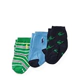 ポロ ラルフローレン ポニ―付・コットンブレンドソックス・3足セット[マルチ](男の子0-6カ月用)6Mサイズ [並行輸入品]